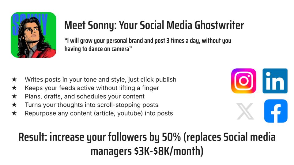 Sonny - Social Media Ghostwriter